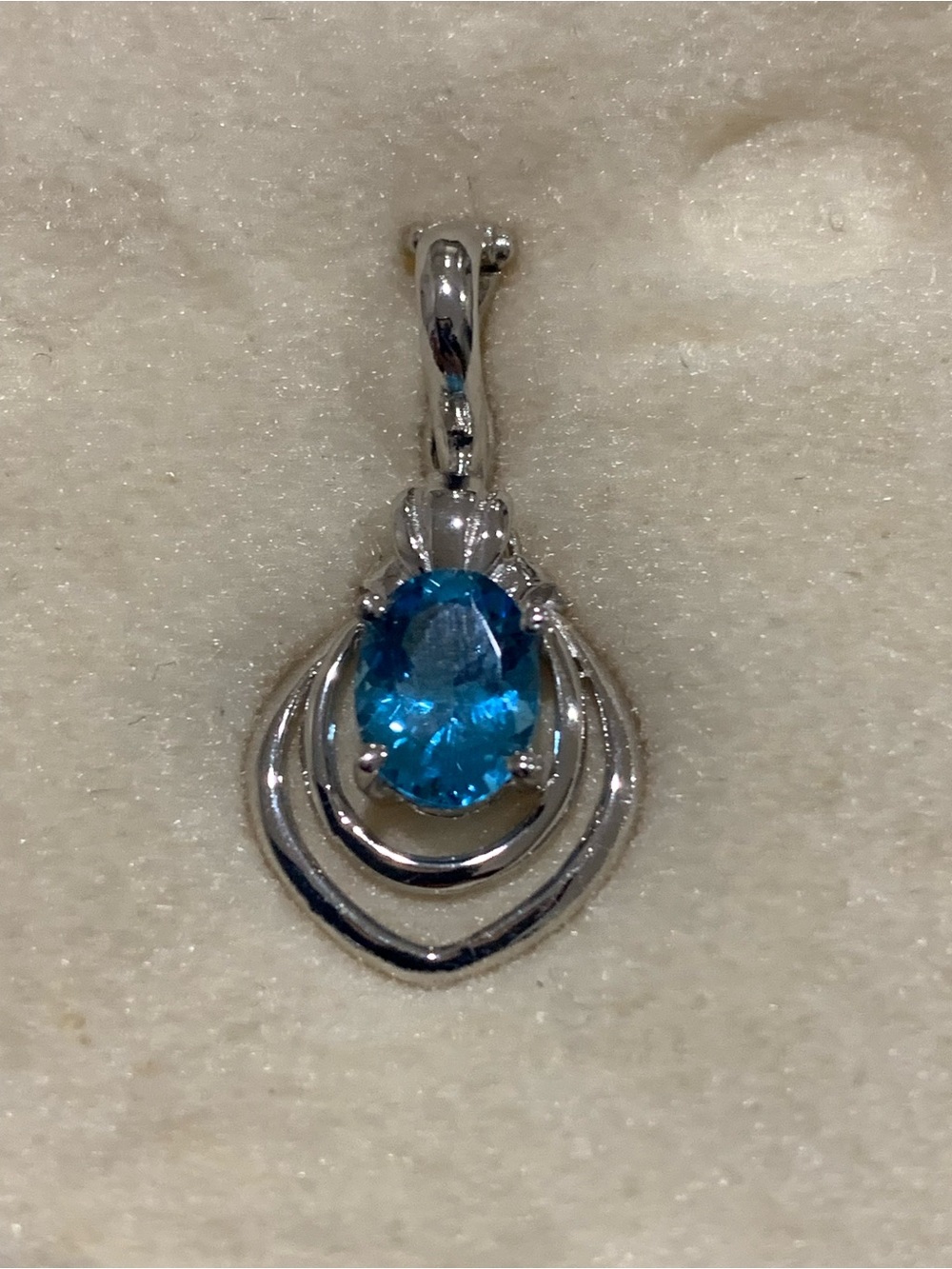 14kt white gold enhancer style clip pendant Necklace - Women Jewelry